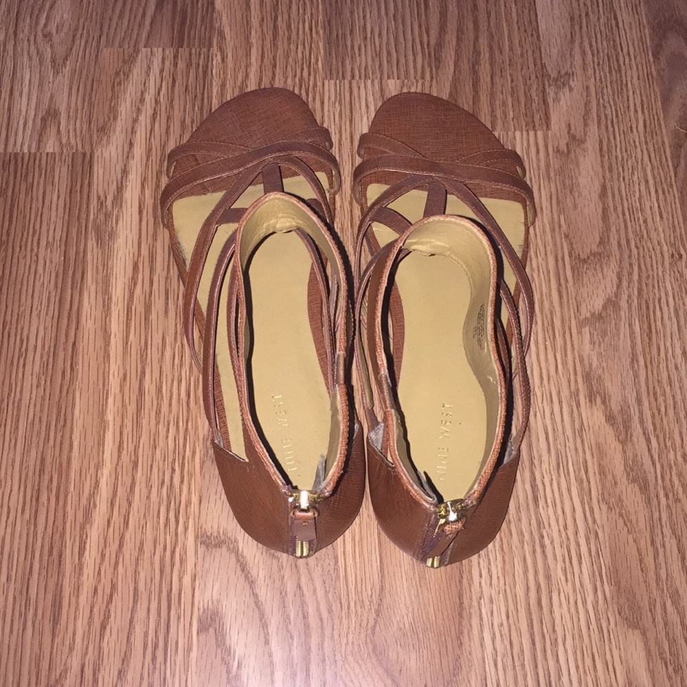 Brown Nine West gladiator sandals size 11